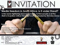 Brief: Critical Thinking Forum in Johannesburg