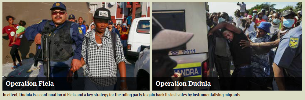 From Operation Fiela to Operation Dudula: the state, politics and xenophobia